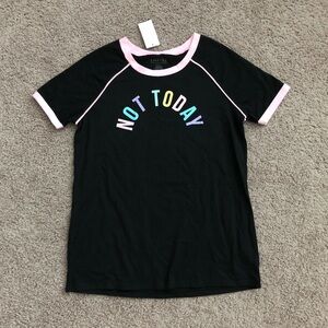 Emprye Not Today Raglan Tee Womens S